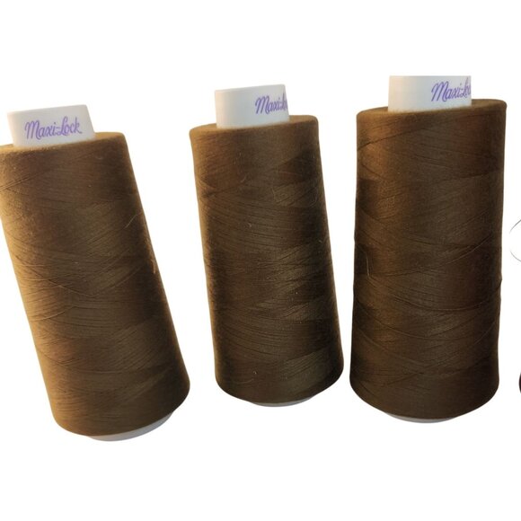 Maxi-Lock & Signature Sewing Thread Cones - Set Of 6 Brown & Orange Hues - Picture 8 of 8
